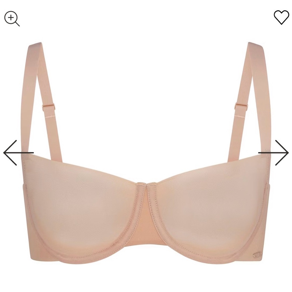 SKIMS NO SHOW UNLINED BALCONETTE BRA | MICA / 40D